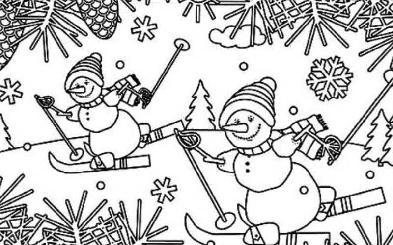 giáng sinh tranh tô màu noel (ảnh 14)