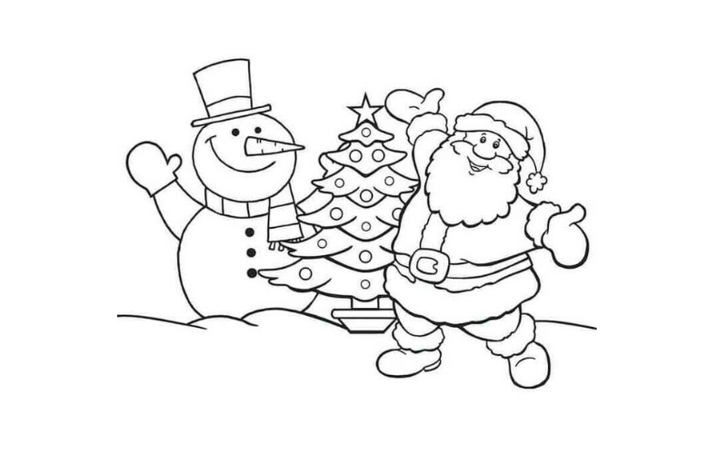 giáng sinh tranh tô màu noel (ảnh 1)