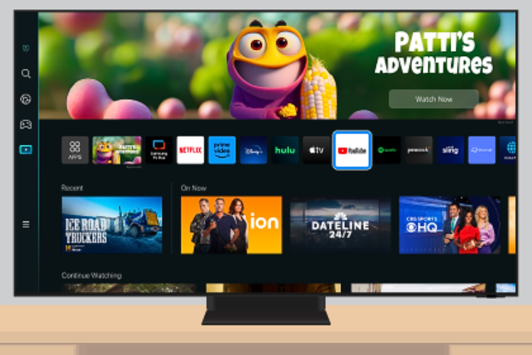 Giao diện Smart Hub trên tivi Samsung 1