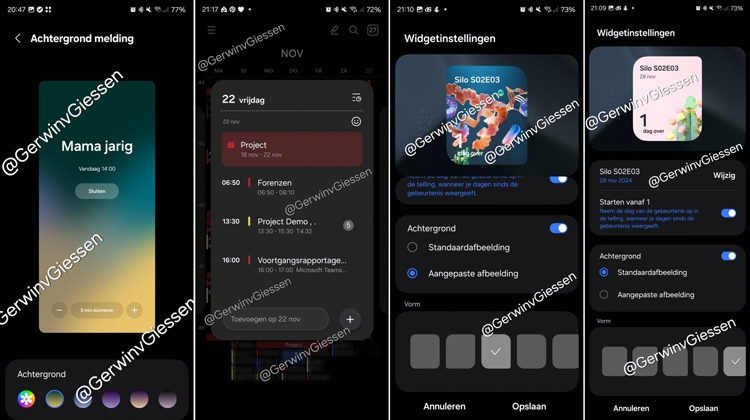 Giao diện và ứng dụng qua file APK của One UI 7 xuất hiện