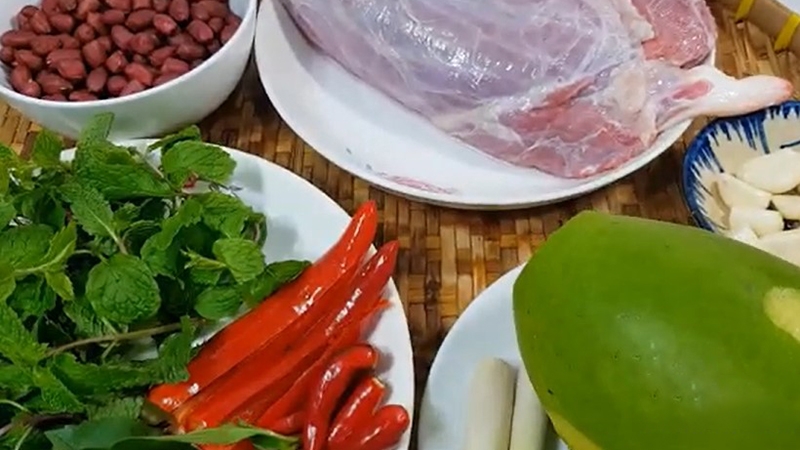 gỏi bắp bò xoài xanh (hình 1)