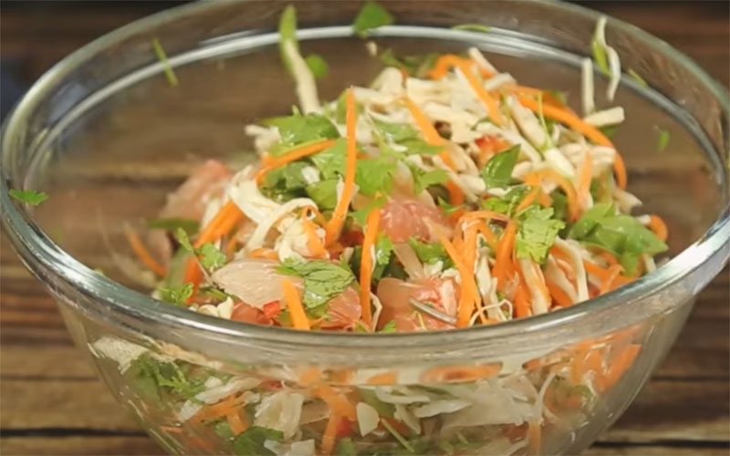 gỏi bưởi thịt gà 6