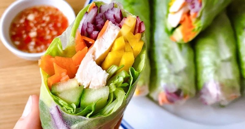 Gỏi cuốn ngũ sắc chay (ảnh 4)