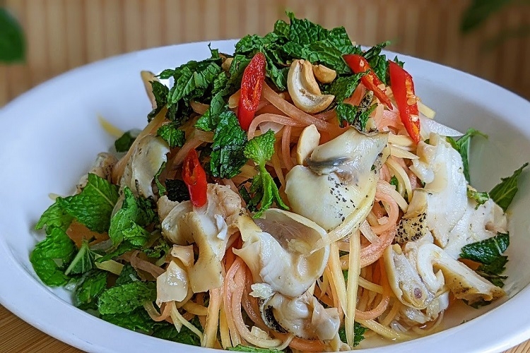 gỏi đu đủ ốc tỏi 4