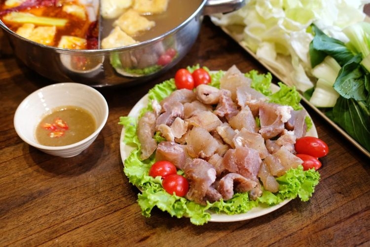 gỏi gân bò