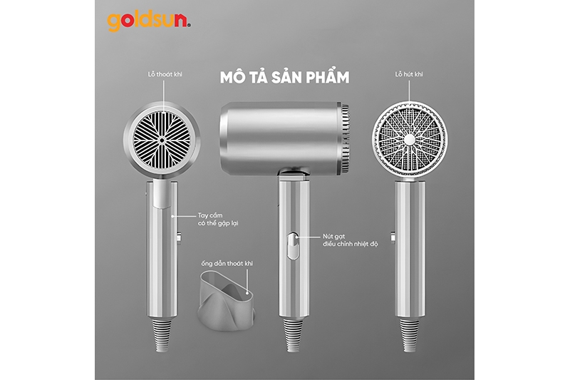 Máy sấy tóc Goldsun GHD2005 (hình 4)