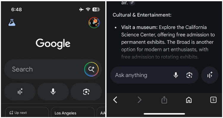 Google bắt đầu thử nghiệm tính năng ‘Search Live’ trong chế độ AI