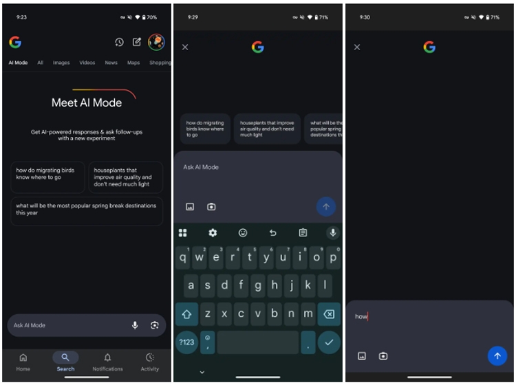 Google cải tiến chế độ AI, truy cập nhanh hơn một chạm trên Android và iOS