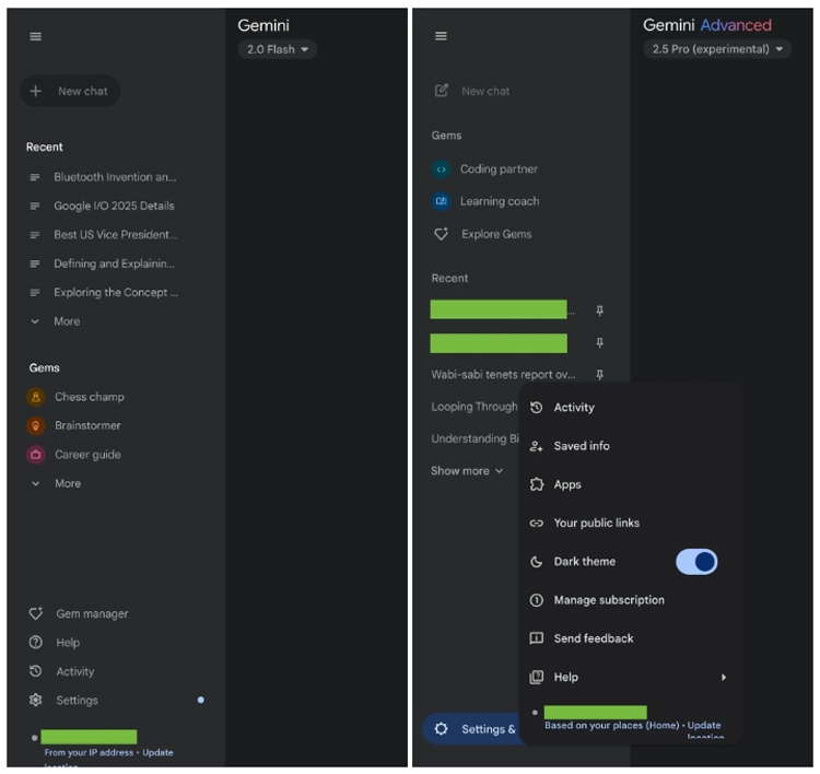 Ứng dụng Gemini trên desktop được Google làm mới giao diện