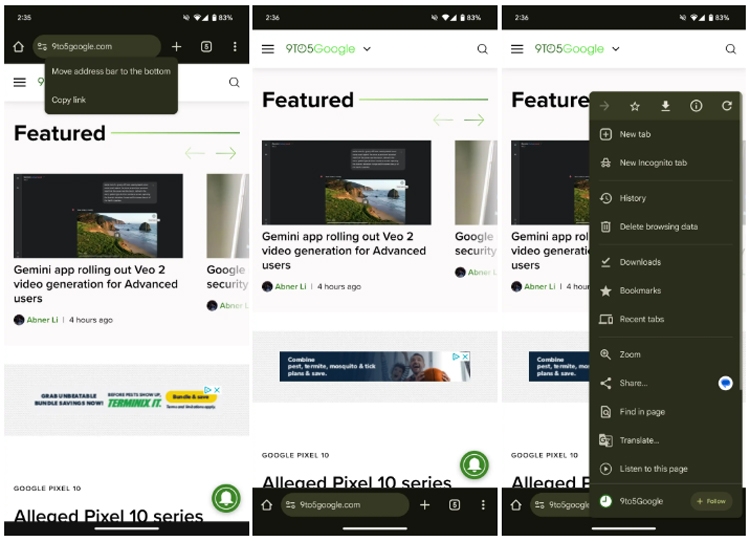 Google Chrome cho Android chuyển thanh địa chỉ xuống đáy: Thiết kế mới cho trải nghiệm duyệt web thuận tiện hơn - hình 1