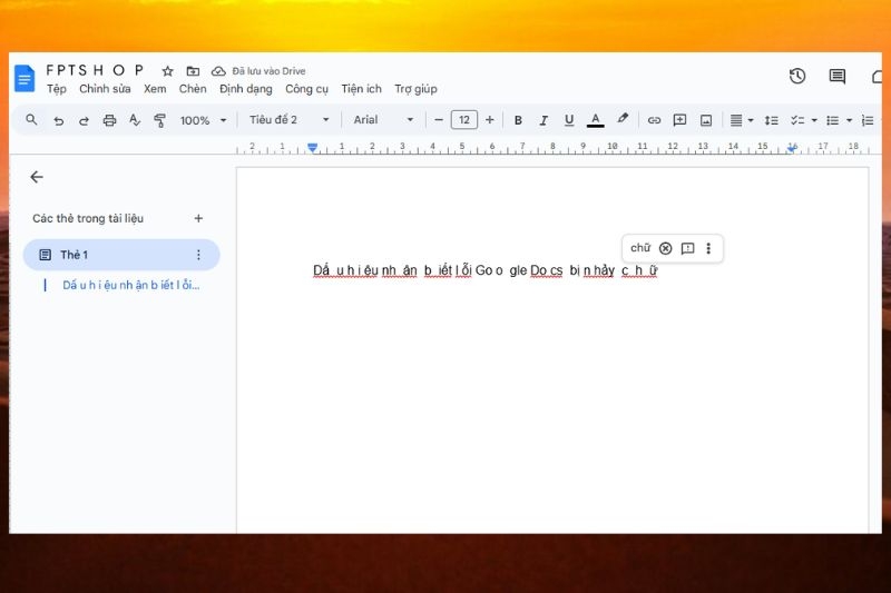 Google Docs bị nhảy chữ ảnh 2