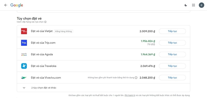 google Flights 10
