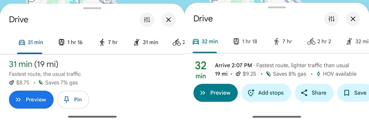 Google Maps cập nhật giao diện chỉ đường, mang đến trải nghiệm rõ ràng hơn cho người dùng