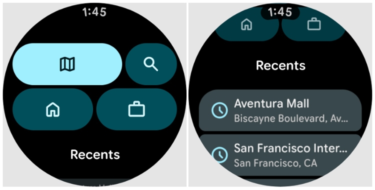 Google Maps thử nghiệm giao diện Material 3 mới trên Wear OS