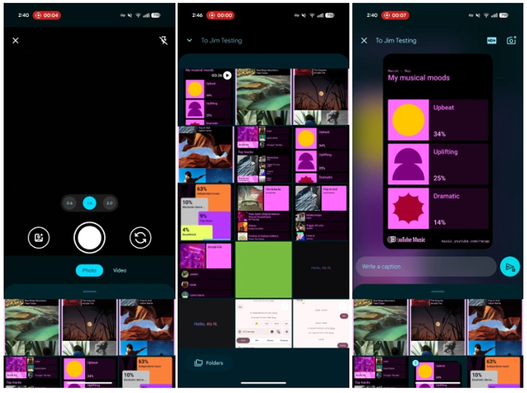Google Messages làm mới giao diện gallery và camera