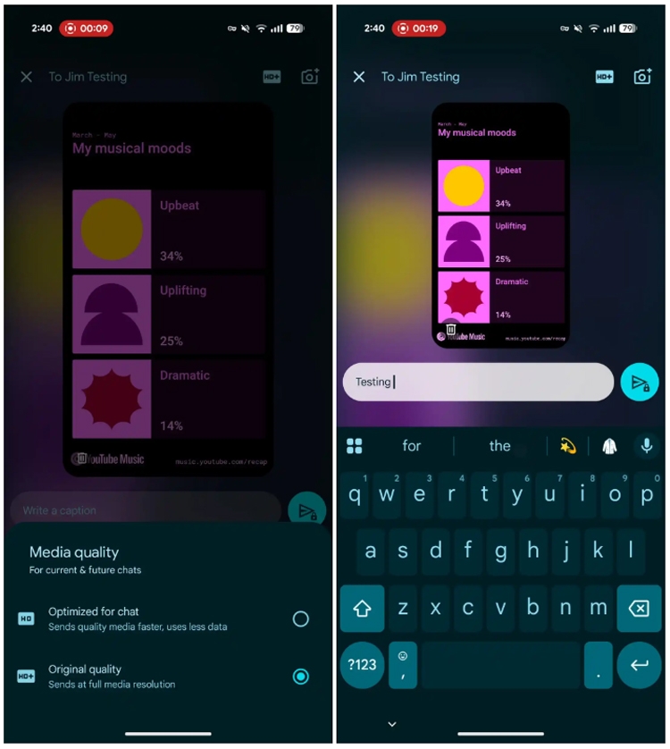 Google Messages làm mới giao diện gallery và camera - hình 1