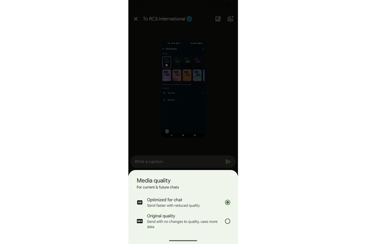 Google Messages sắp hỗ trợ gửi ảnh gốc chất lượng cao qua RCS - hình 1