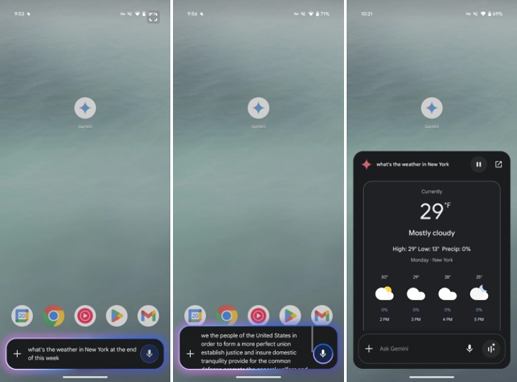 Google mở rộng triển khai thiết kế lại giao diện phủ của Gemini trên Android
