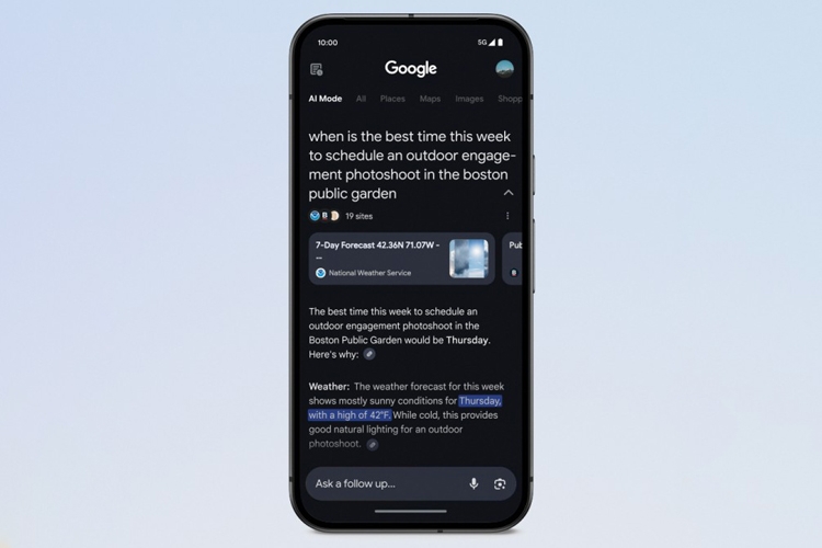 Google ra mắt chế độ AI mới cho tìm kiếm: Trải nghiệm nâng cao từ Gemini 2.0