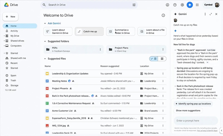 Google ra mắt tính năng Catch Me Up giúp theo dõi tài liệu thông minh