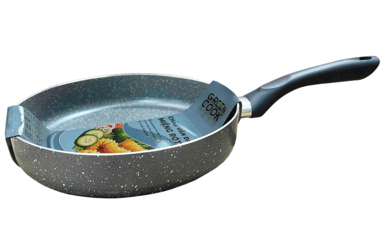 Chảo nhôm vân đá chống dính đáy từ Green Cook GCP251-24IH 24cm - hình 1