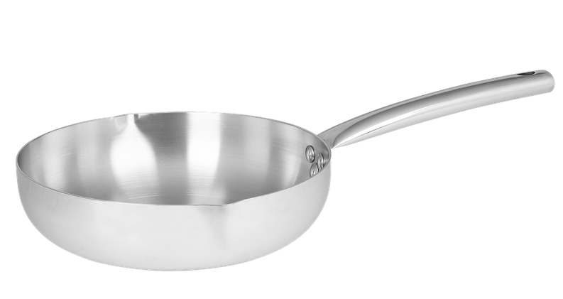 Chảo inox đáy từ 3 lớp Green Cook GCP254-24IH 24cm - hình 2