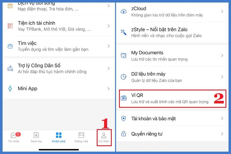 gửi số tài khoản ngân hàng bằng Zalo ảnh 2