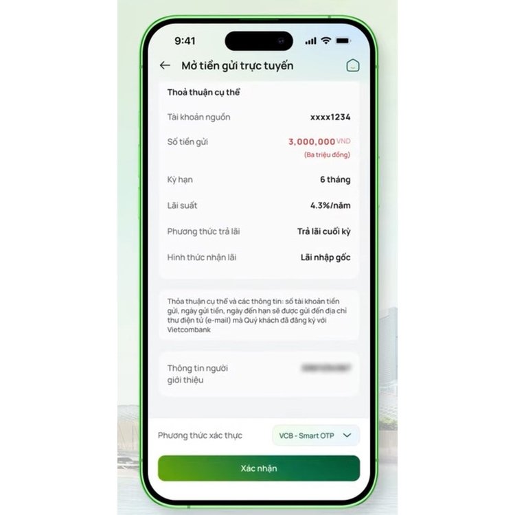 Chi tiết 2 cách gửi tiết kiệm online Vietcombank (hình 7)
