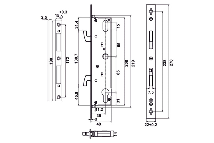 Khóa điện tử Hafele DL6600 (912.20.145) (hình 6)