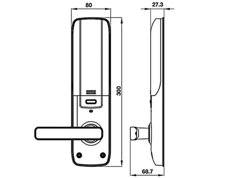 Khóa điện tử Hafele EL7800 Plus (912.20.569) (hình 5)