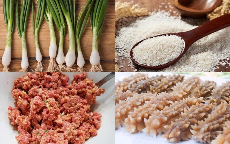 Nguyên liệu cháo hải sâm gai vàng