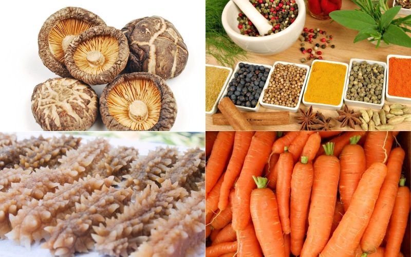 Nguyên liệu súp hải sâm gai vàng