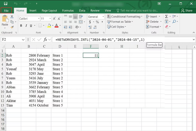 hàm excel ít người biết 6