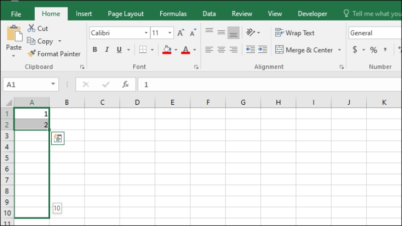 Hàm tự điền dữ liệu trong Excel (ảnh 2)