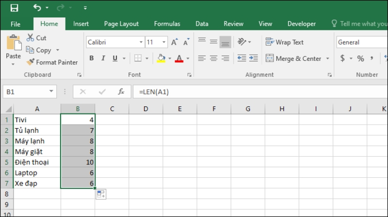 Hàm tự điền dữ liệu trong Excel (ảnh 6)