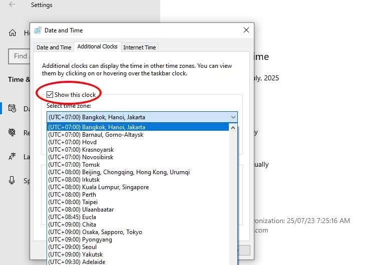 hiển thị đồng hồ trên desktop win 11 hình 11