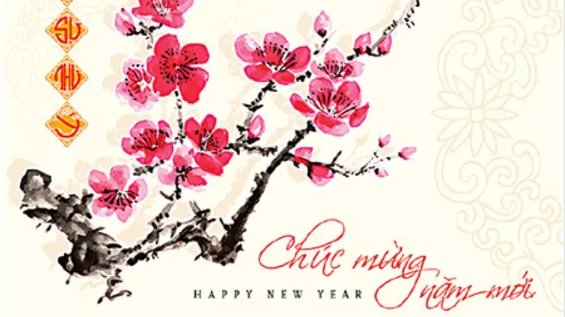 hinh anh hoa dao chuc mung nam moi 2026