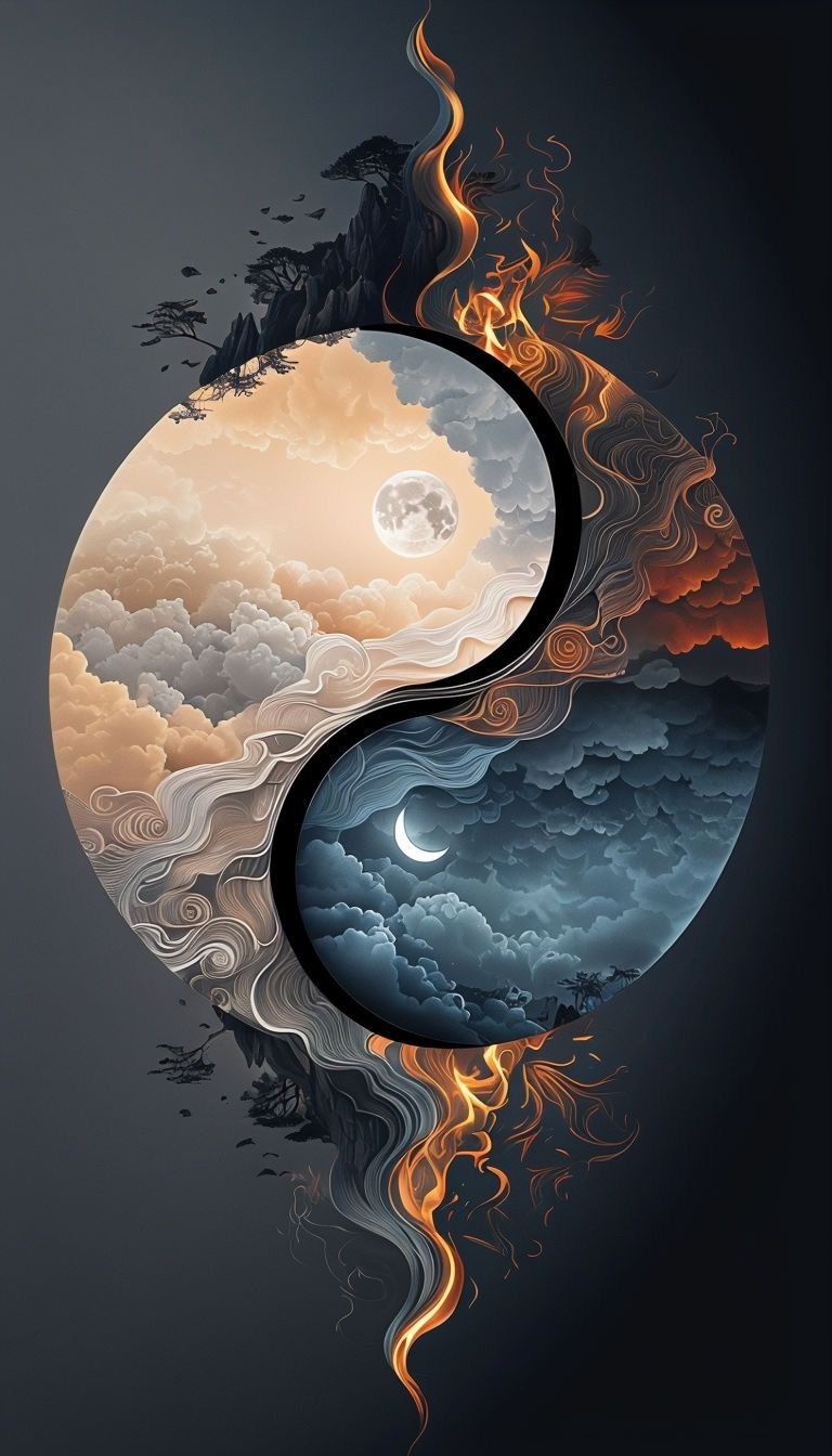 hình nền Âm Dương hình 25
