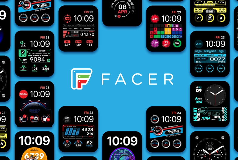Ứng dụng tải hình nền Apple Watch được ưa chuộng: Facer.