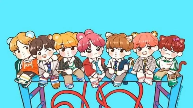 hinh nen bts anime