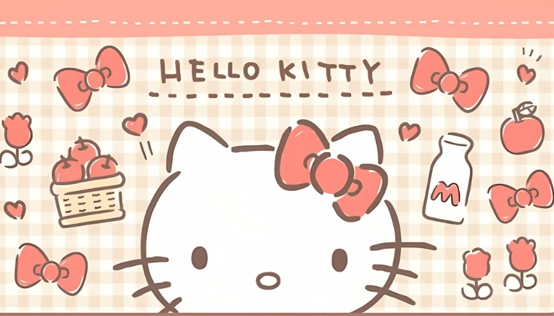hinh nen hello kitty dang yeu