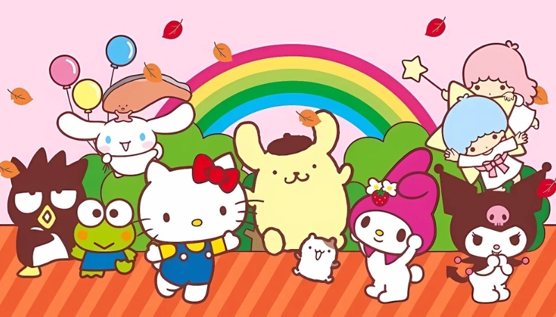 hinh nen hello kitty va nhung nguoi ban