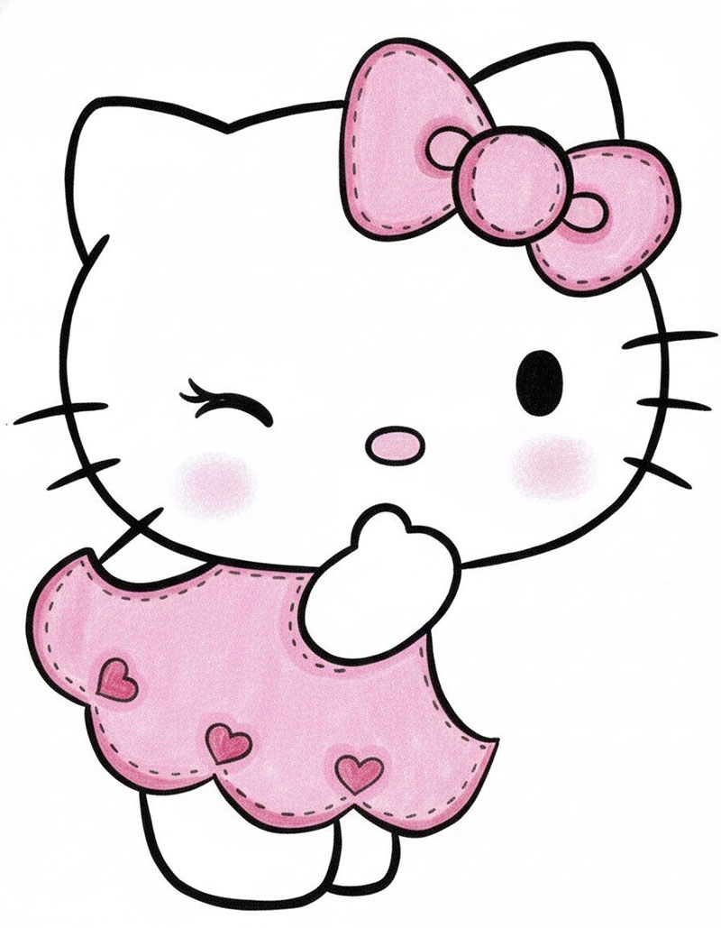 Hình nền Hello Kitty style Y2K