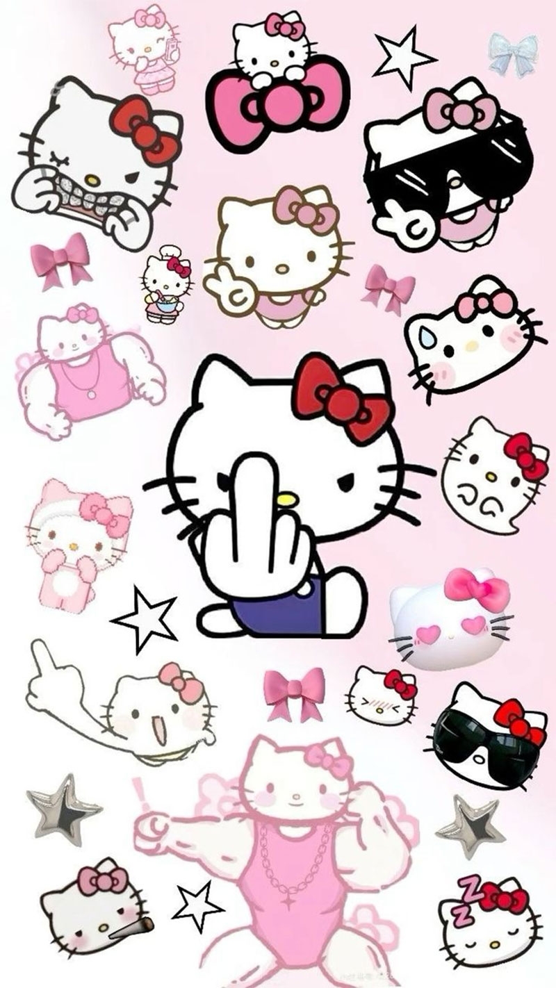 Hình nền Hello Kitty vô tri cho iPhone