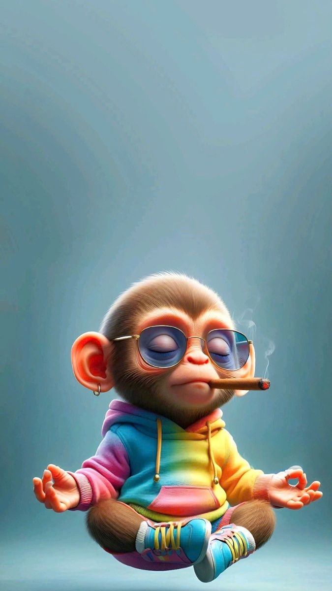 Hình nền khỉ 3D ảnh 1