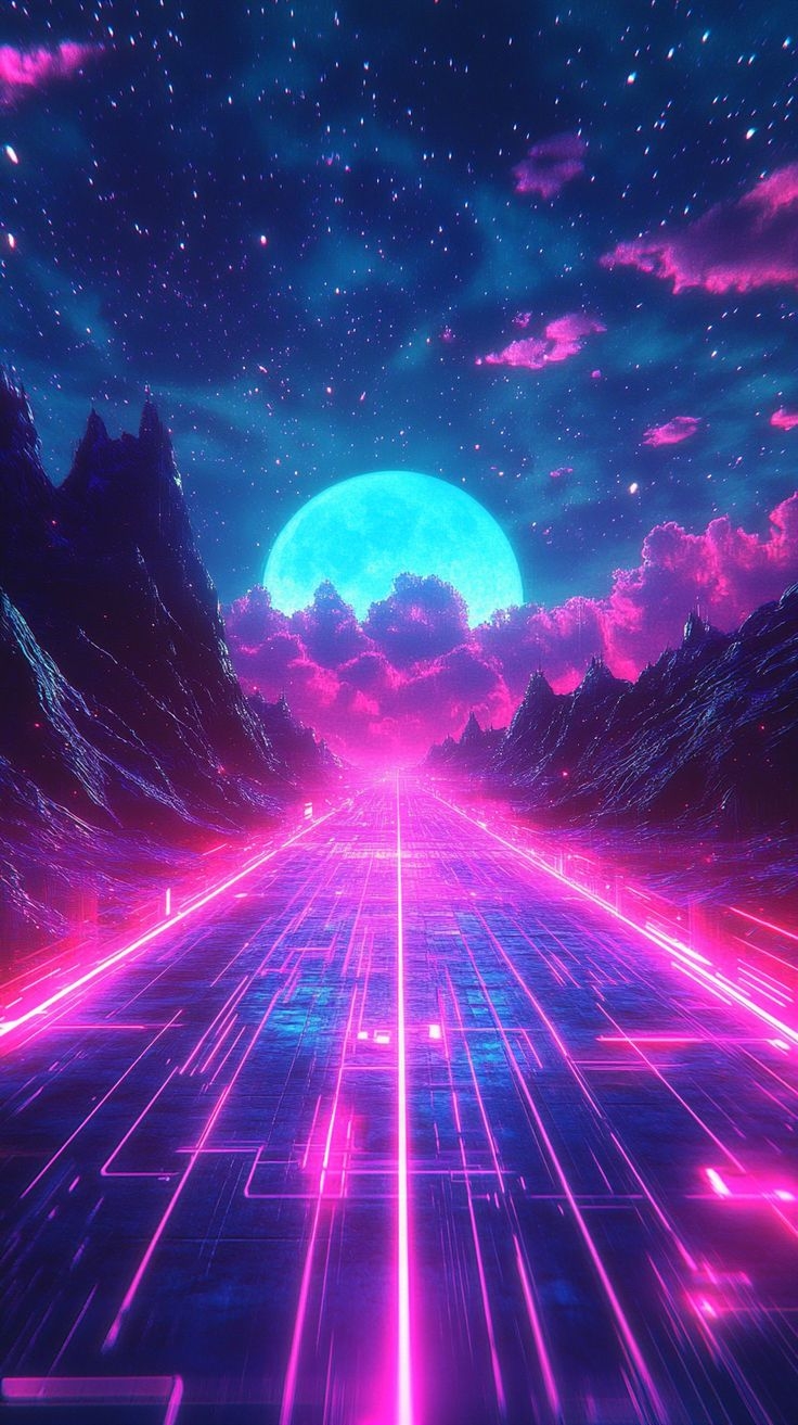 hình nền không gian 3D tạo ánh đèn hình 12