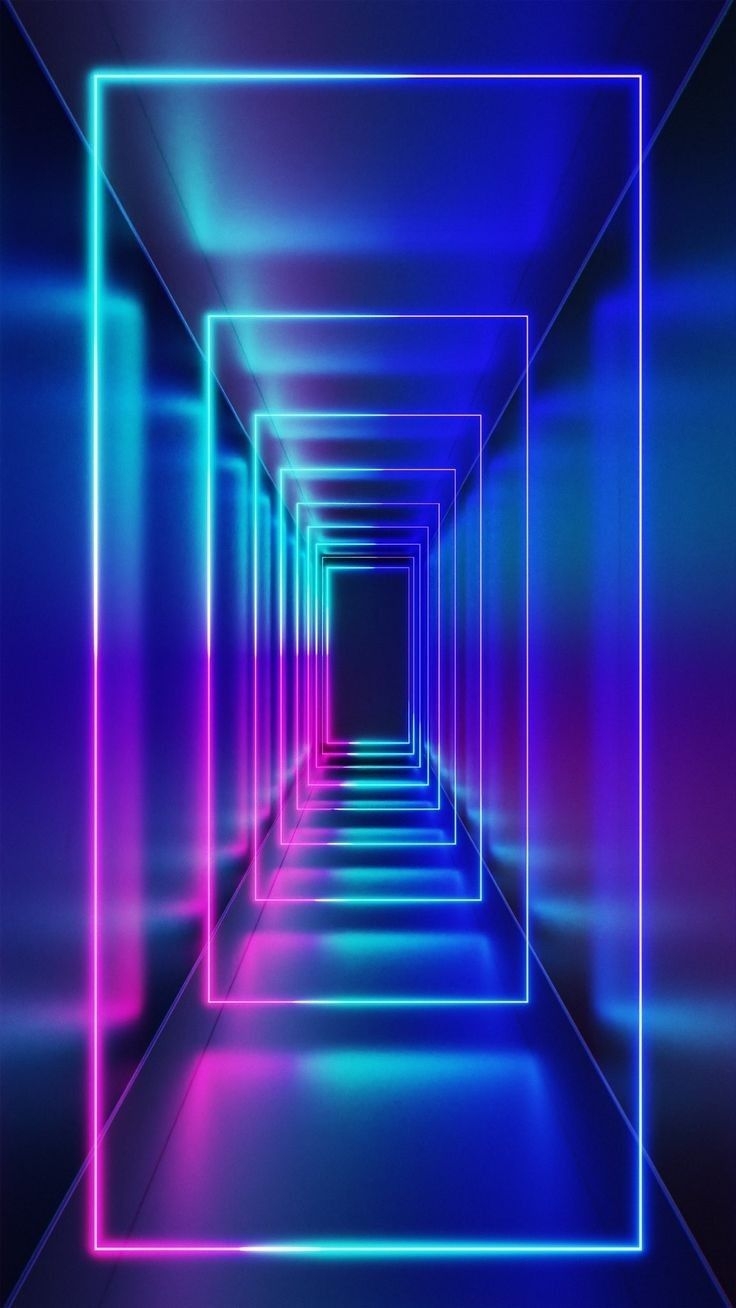 hình nền không gian 3D tạo ánh đèn hình 8