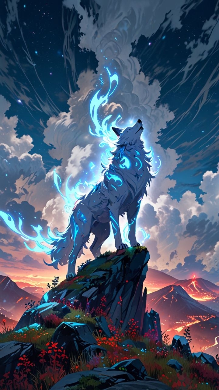 hình nền sói cô độc hình 19