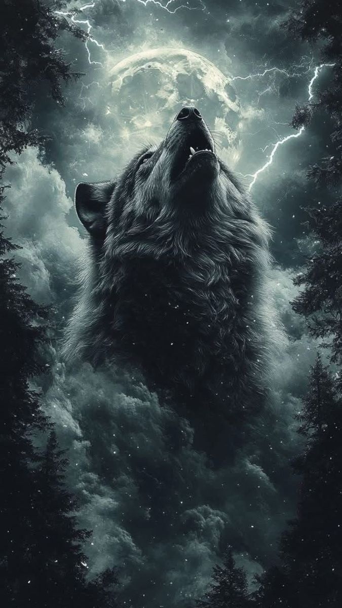 hình nền sói cô độc hình 6