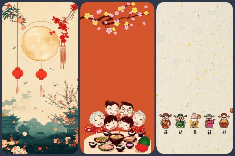 hình nền tết 2026 iPhone ảnh 15